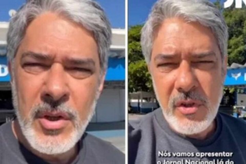 William Bonner embarca para o RS a bordo de avião da FAB