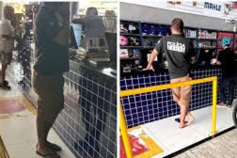 Delegado flagrado armado, de bermuda, chinelo e com camisa da Polícia Civil em loja do CE é afastado