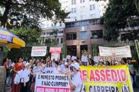 Servidores Federais da Saúde em Greve Protestam Contra Assédio e Desvio de Função