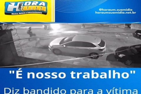 vídeo: 'Tia, desculpa aí. É nosso trabalho', diz bandido após assaltar vítima